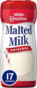 Nestle Carnation Original Malted Milk Powder Mix, 13 OZ Canister